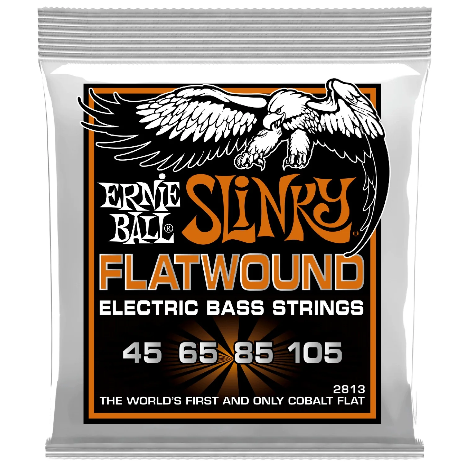 Ernie Ball 2813 Hybrid Slinky Flatwound Electric Bass Strings - 45-105