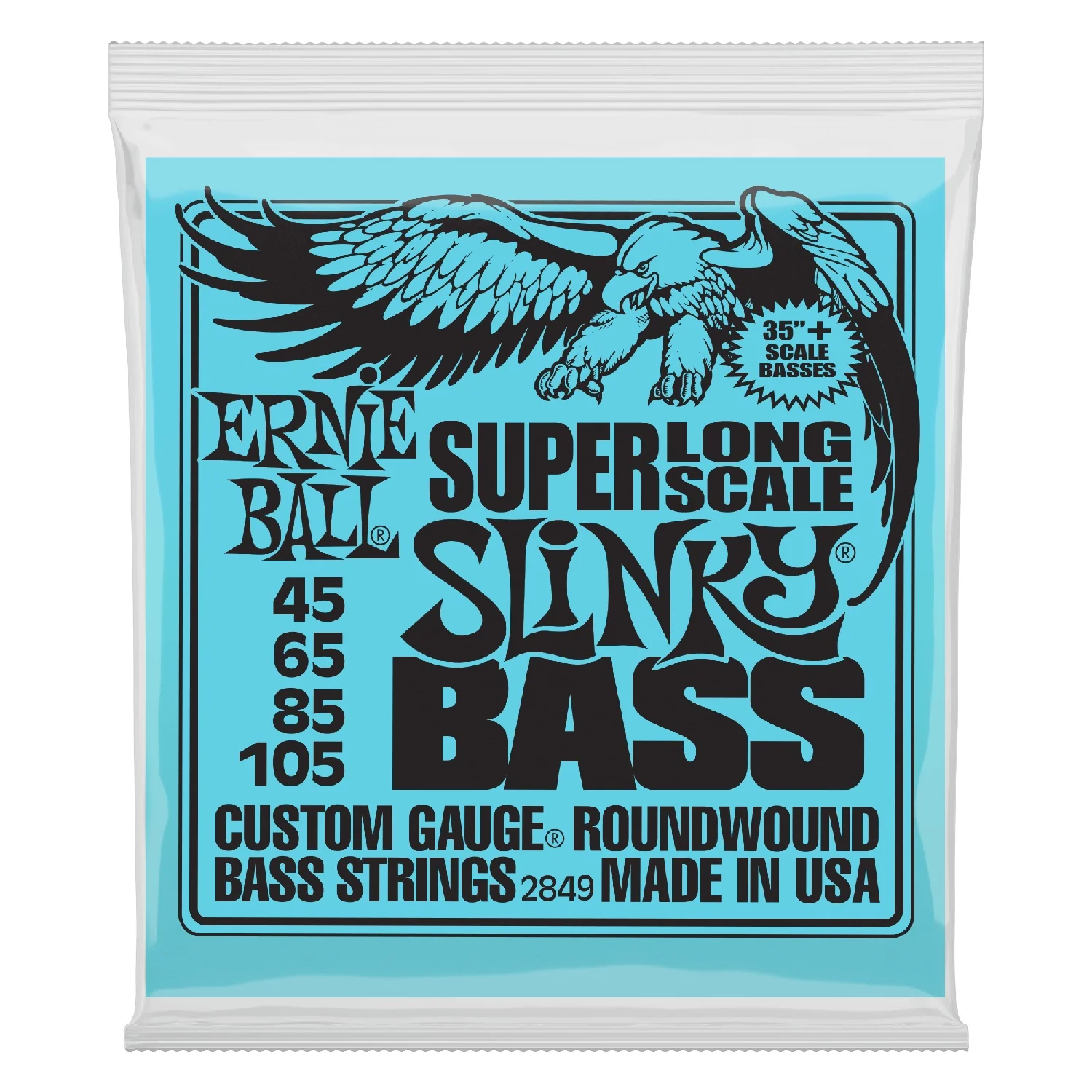 Ernie Ball Super Long Scale Slinky Electric Bass Guitar String - Image 3