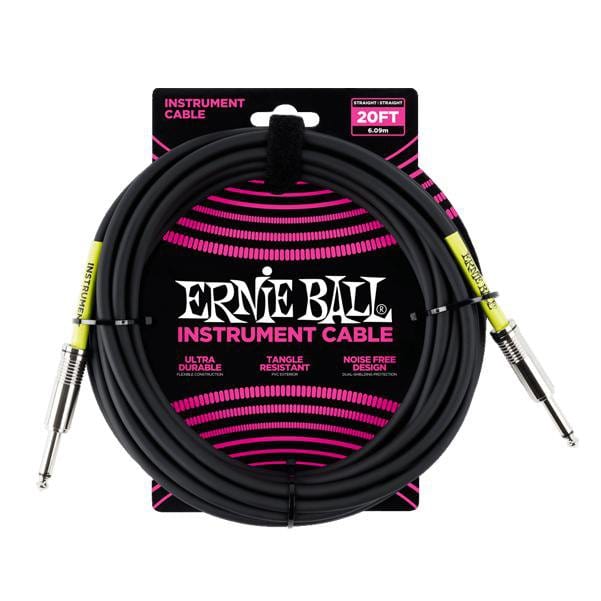 Ernie Ball Ultradurable Straight-Straight Instrument Cable - Black