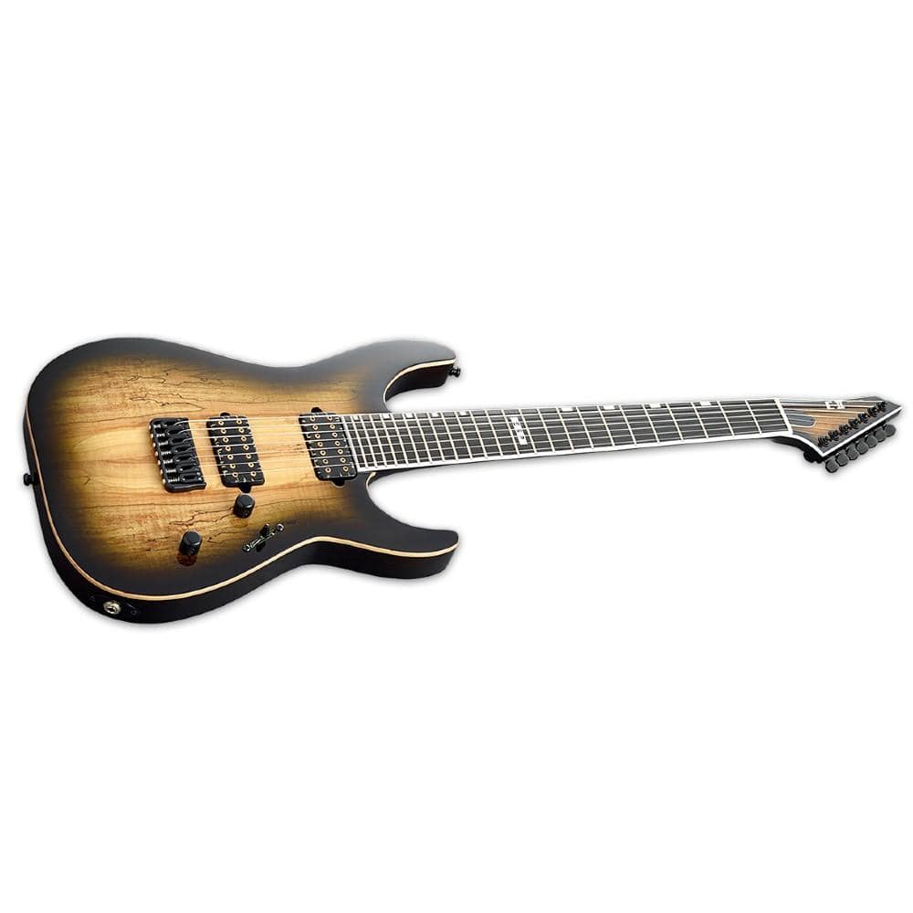 ESP E II M II 7NT 7 String Electric Guitar - Dark Brown Natural Burst - Image 3