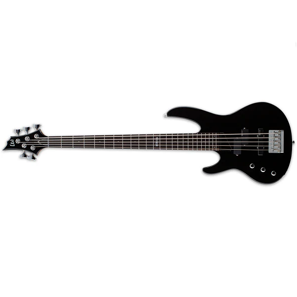ESP LTD B-55 Bass Guitar - Left Handed, 5 String, Black