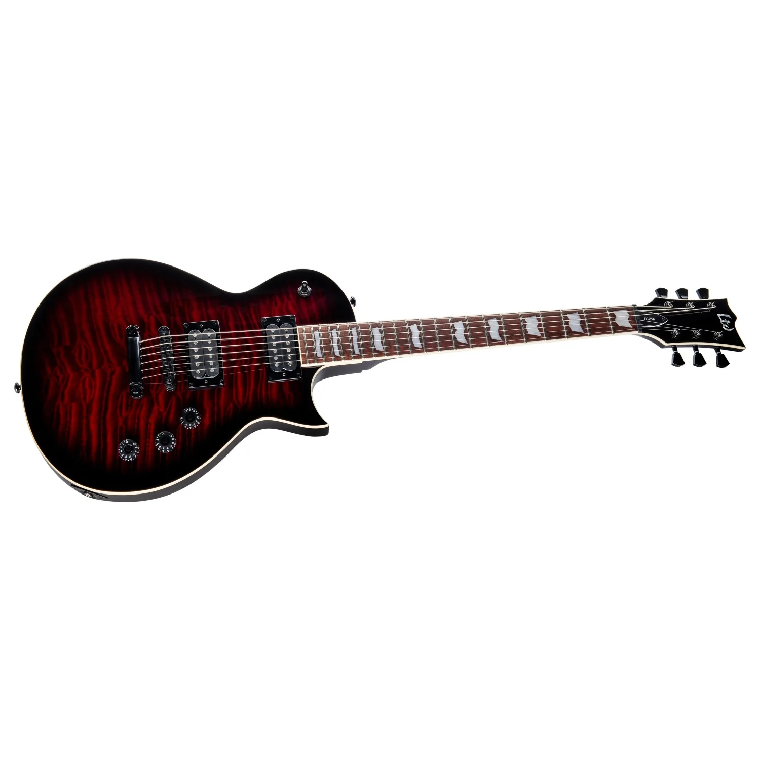ESP LTD EC-256 Quilted Maple 6 String Electric Guitar - Image 2