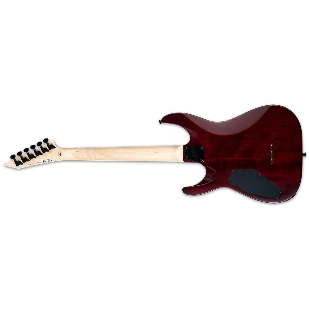 ESP LTD MH-200QM NT 6 String Electric Guitar - See Thru Black Cherry - Image 2