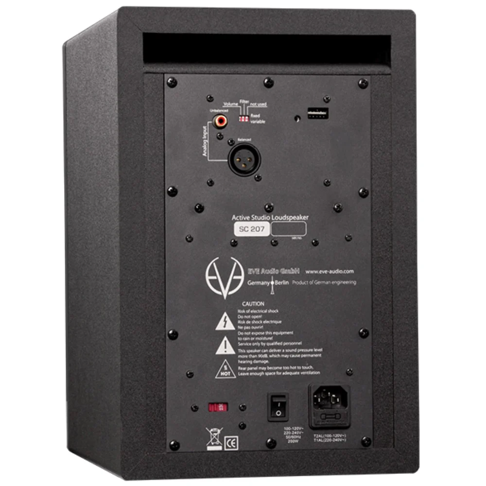 EVE Audio SC207 2-WAY 7" Professional Active Nearfield Studio Monitor - Pair - Image 3