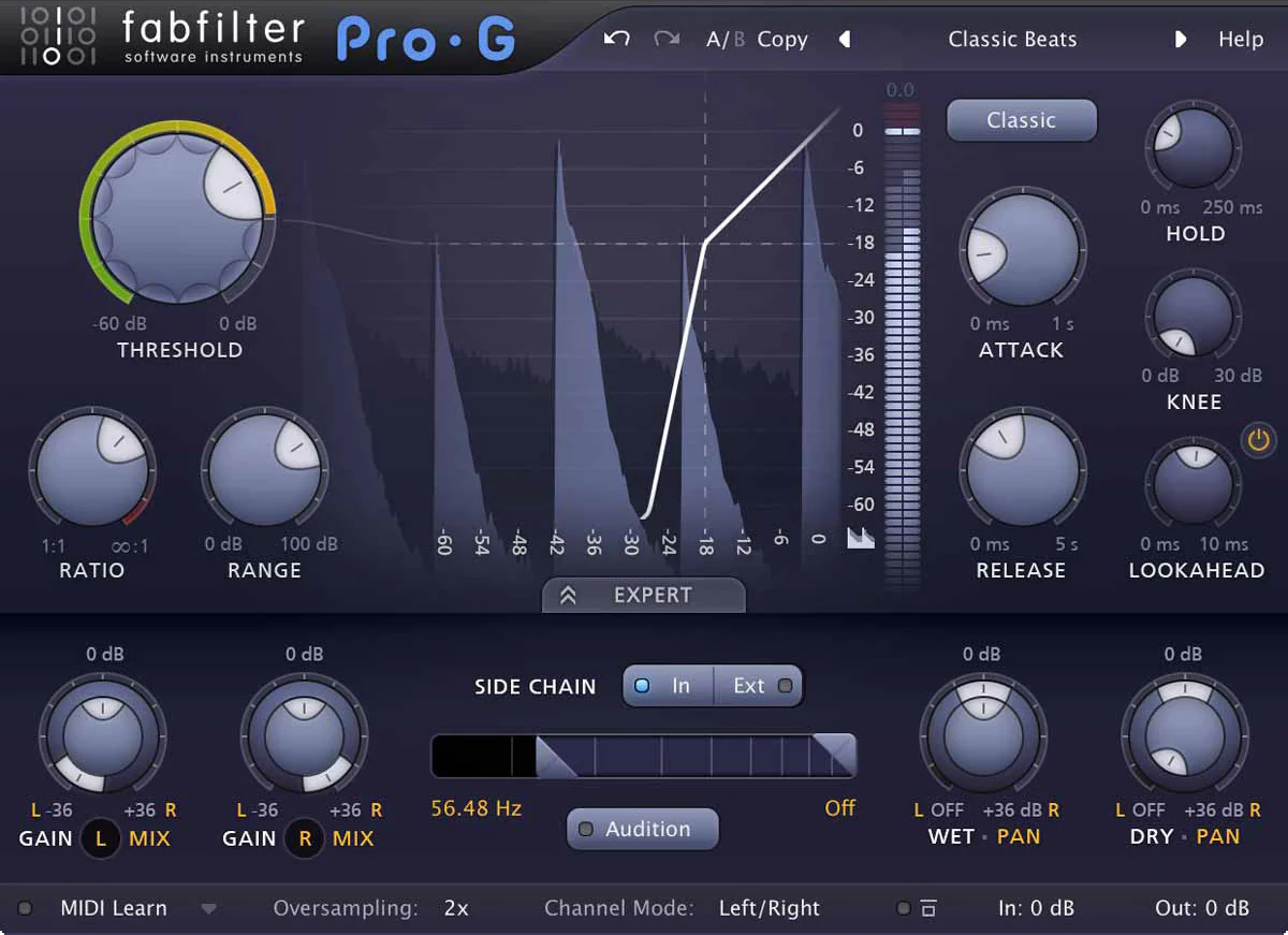 FabFilter Pro-G Gate β Professional Audio Software & Plugin