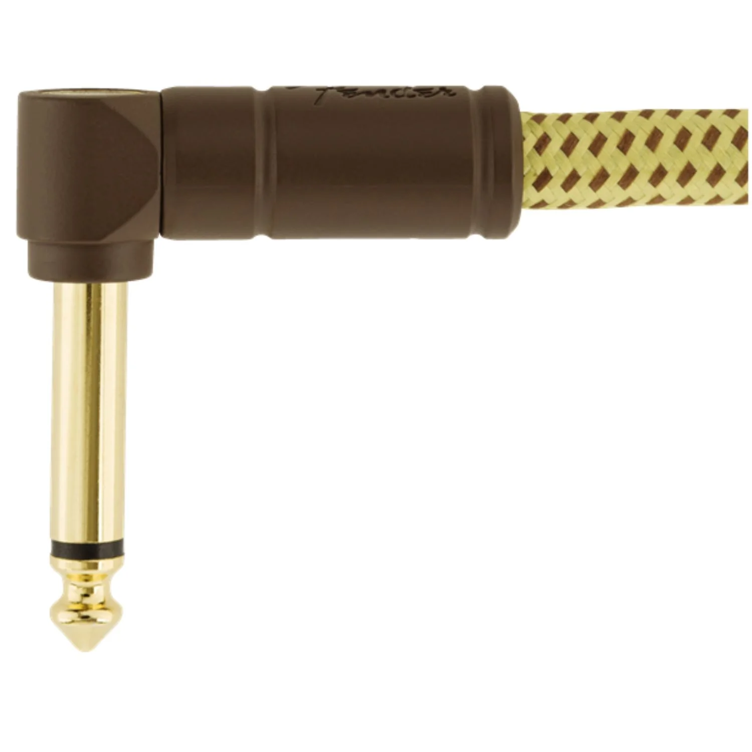 Fender 0990820086 15 Feet Deluxe Series Instrument Cable Straight/Angle- Tweed - Image 3