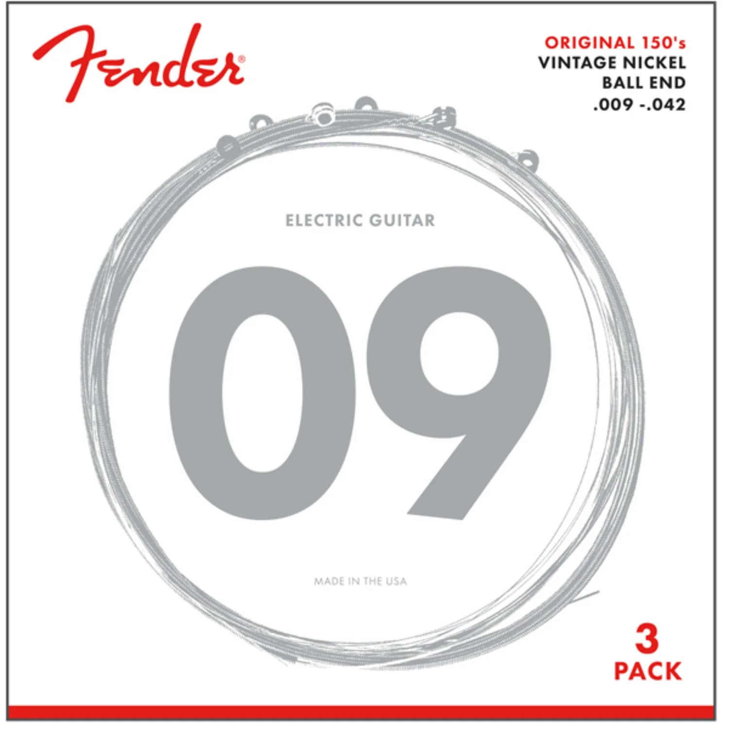 Fender 150L Pure Nickel Ball End Electric Guitar Strings-Light - Image 3