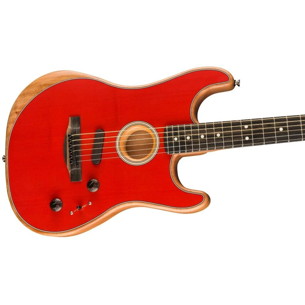 Fender Acoustasonic Stratocaster 6-Strings Electro Acoustic Guitar With Gig Bag - Image 17