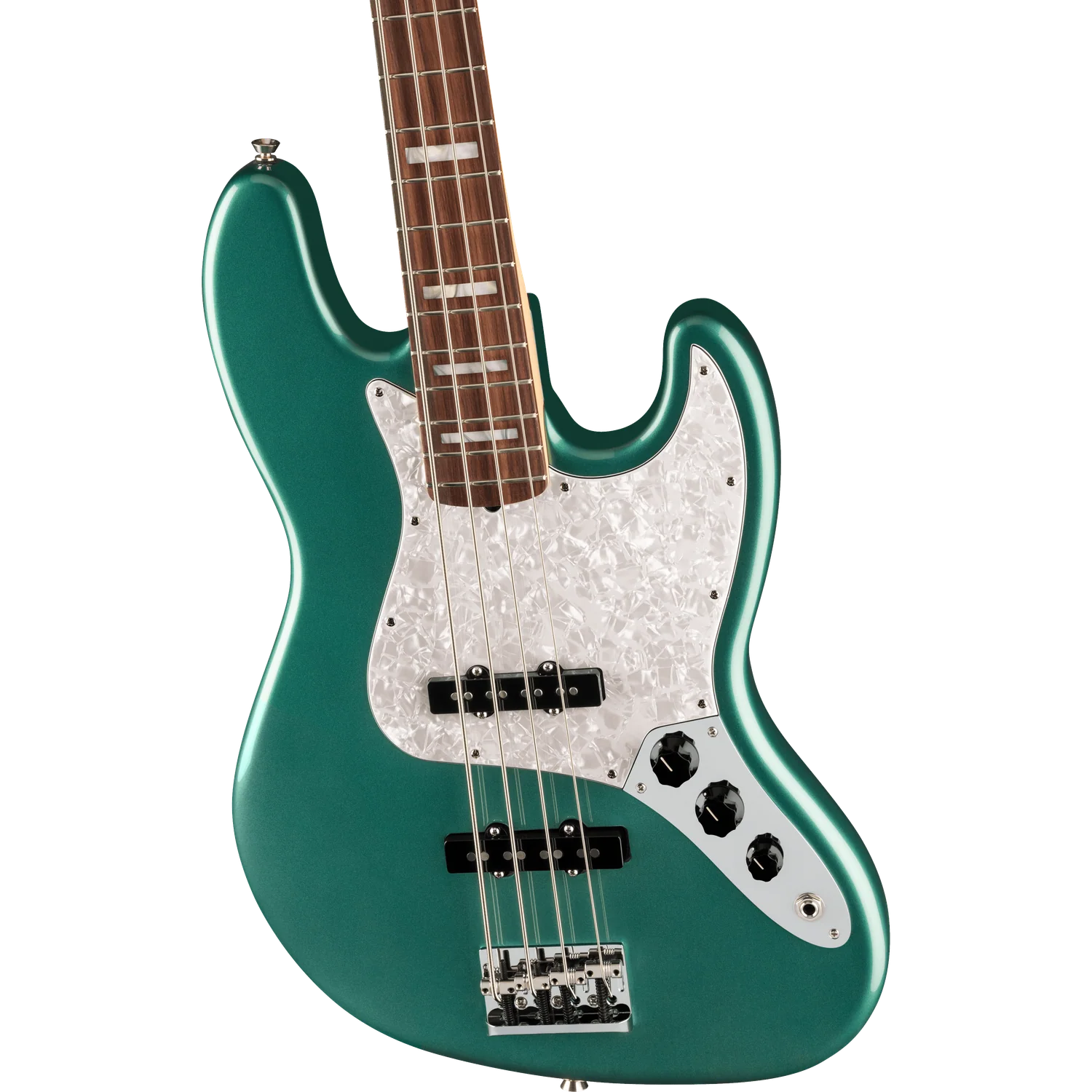 Fender Adam Clayton Jazz Bass Guitar, Rosewood Fingerboard, Sherwood Green Metallic - Image 3