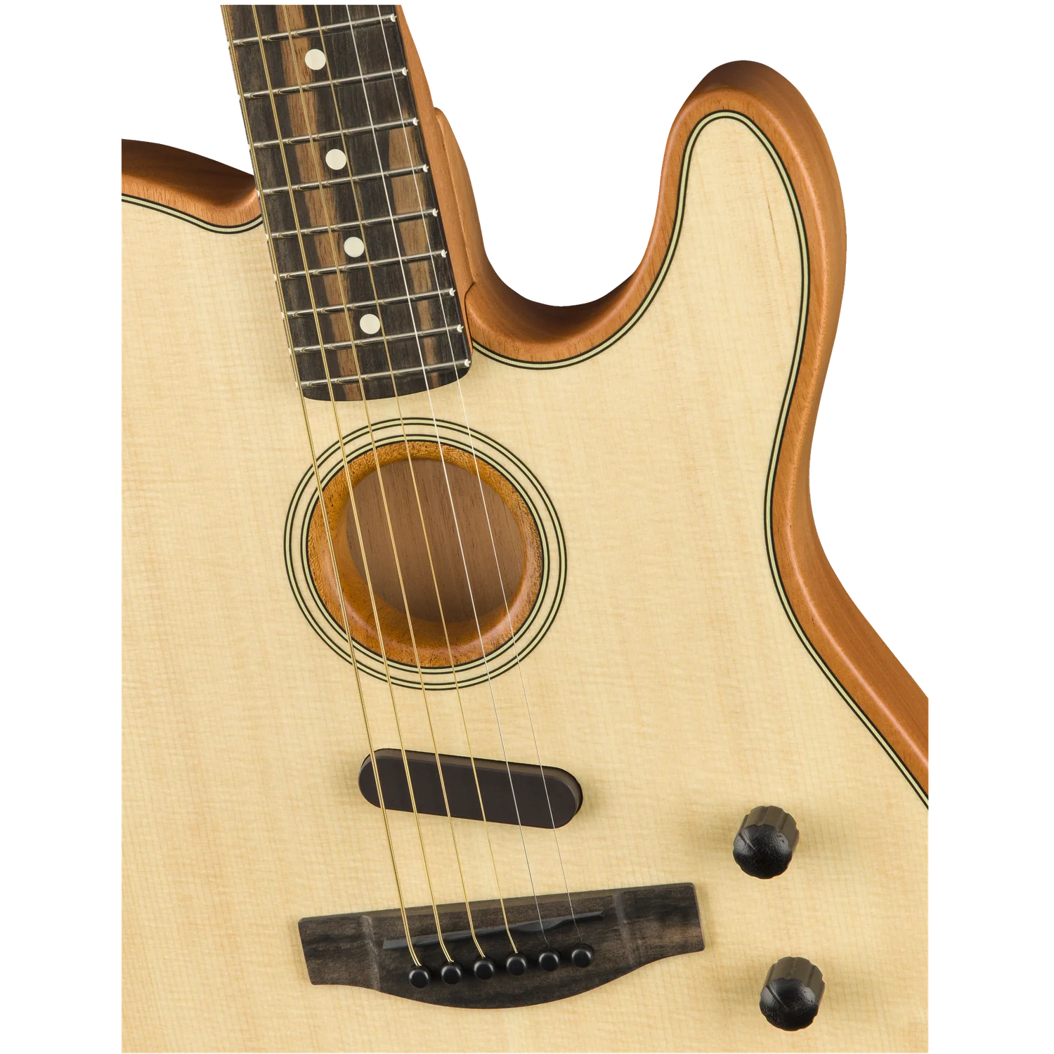 Fender American Acoustasonic Telecaster 6 String Electro Acoustic Guitar - Image 20