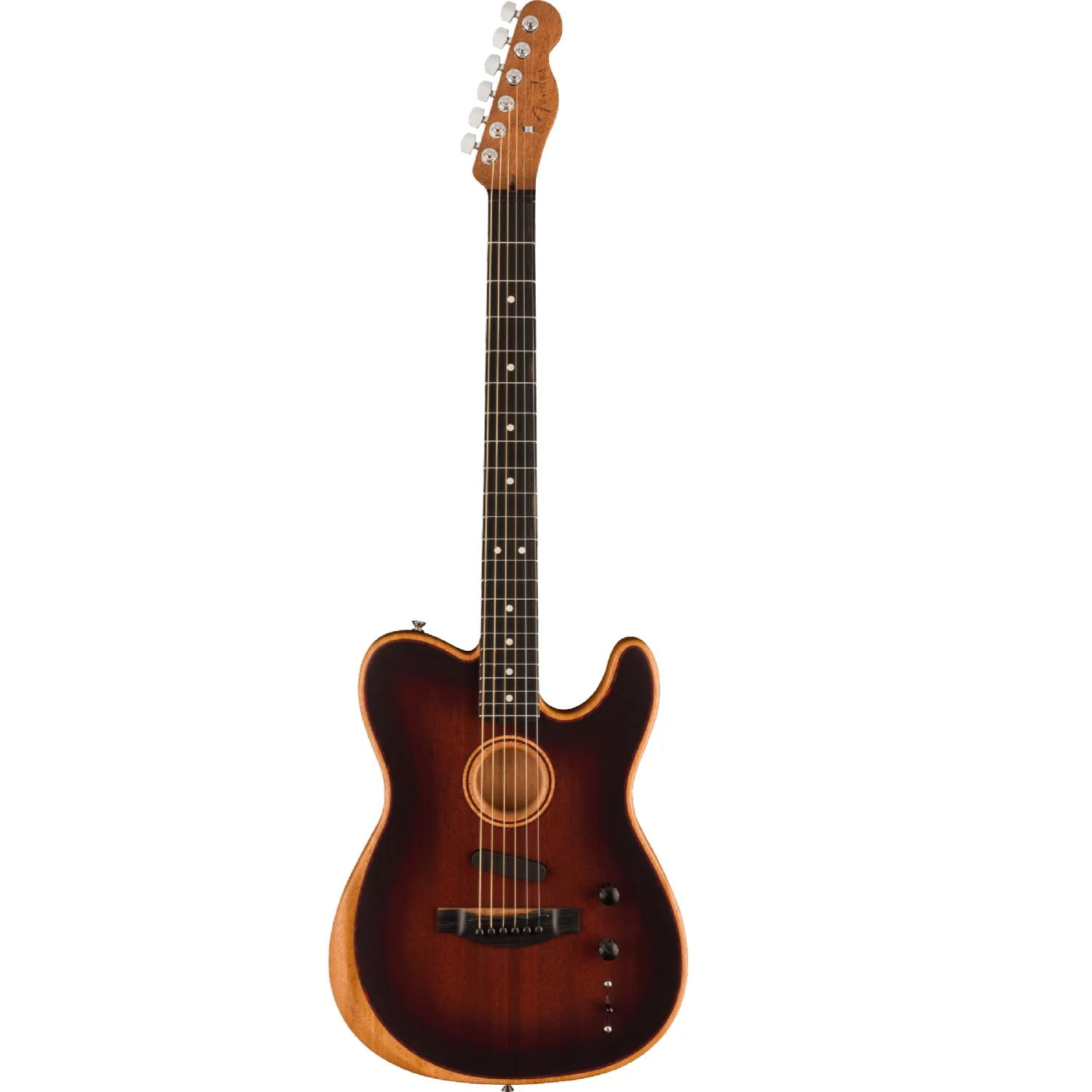 Fender American Acoustasonic Telecaster All Mahagony Electro Acoustic Guitar with Gigbag - Image 10