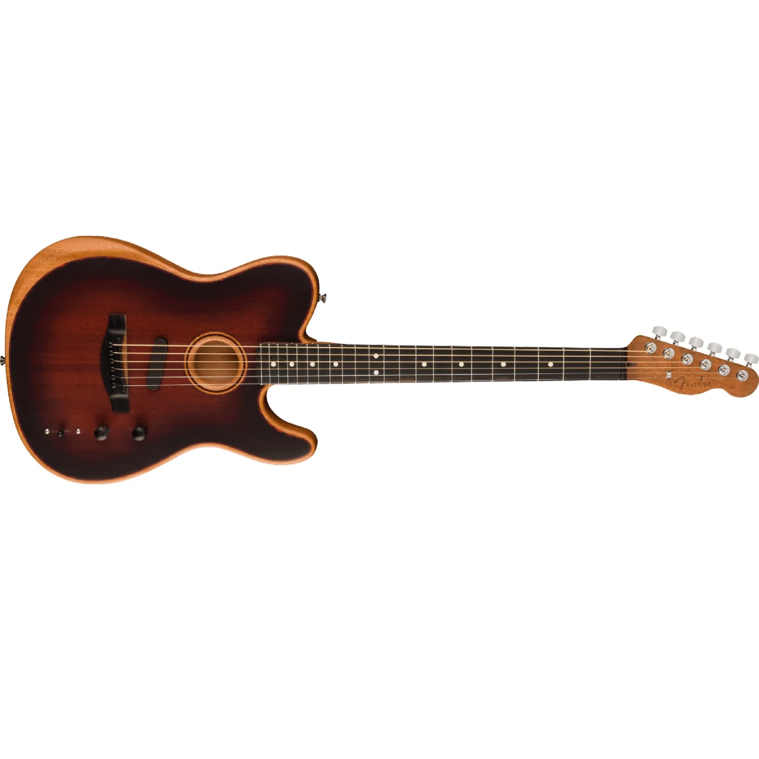Fender American Acoustasonic Telecaster All Mahagony Electro Acoustic Guitar with Gigbag - Image 11