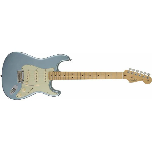 Fender American Deluxe Stratocaster Electric Guitar Plus, Maple Fingerboard, Mystic Ice Blue