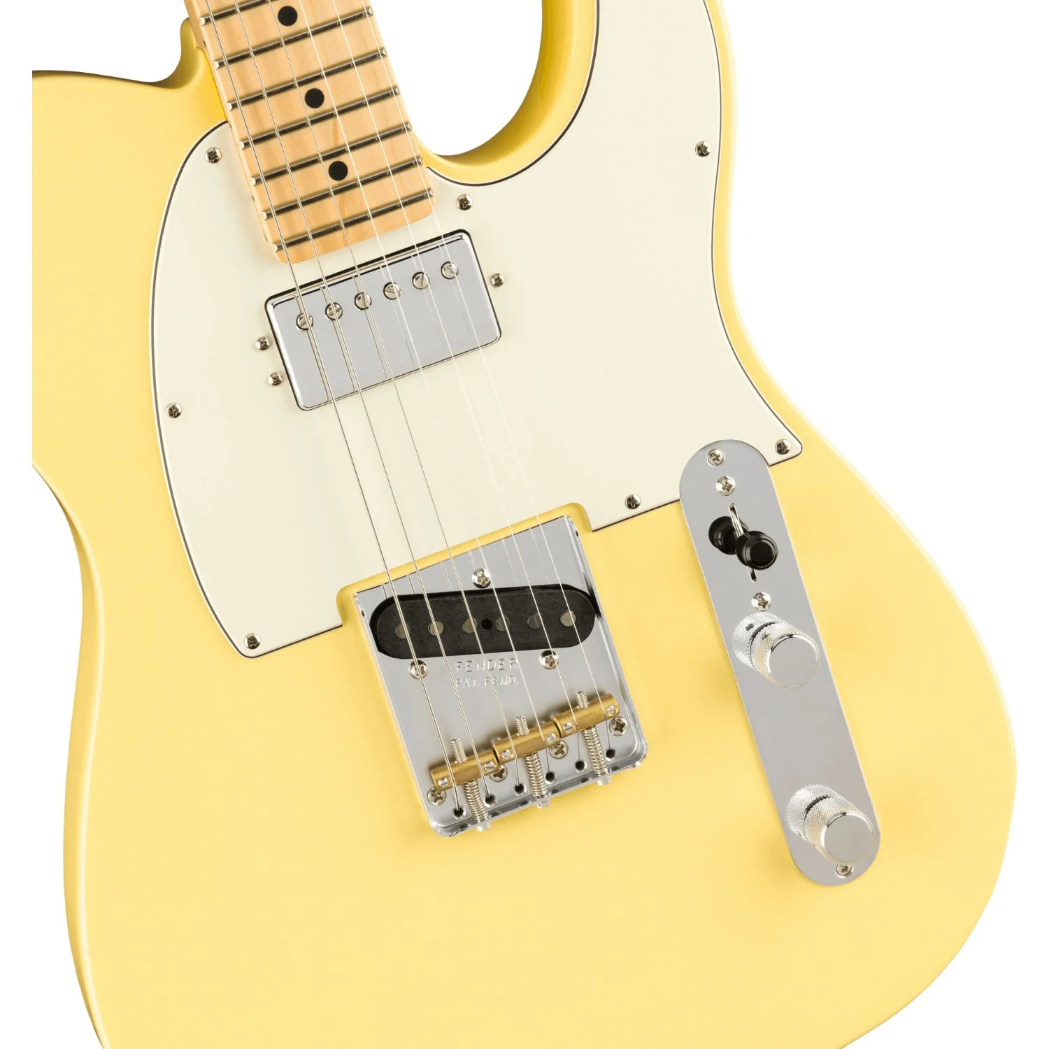 Fender American Performer Telecaster Hum Electric Guitar - Vintage White - Image 2