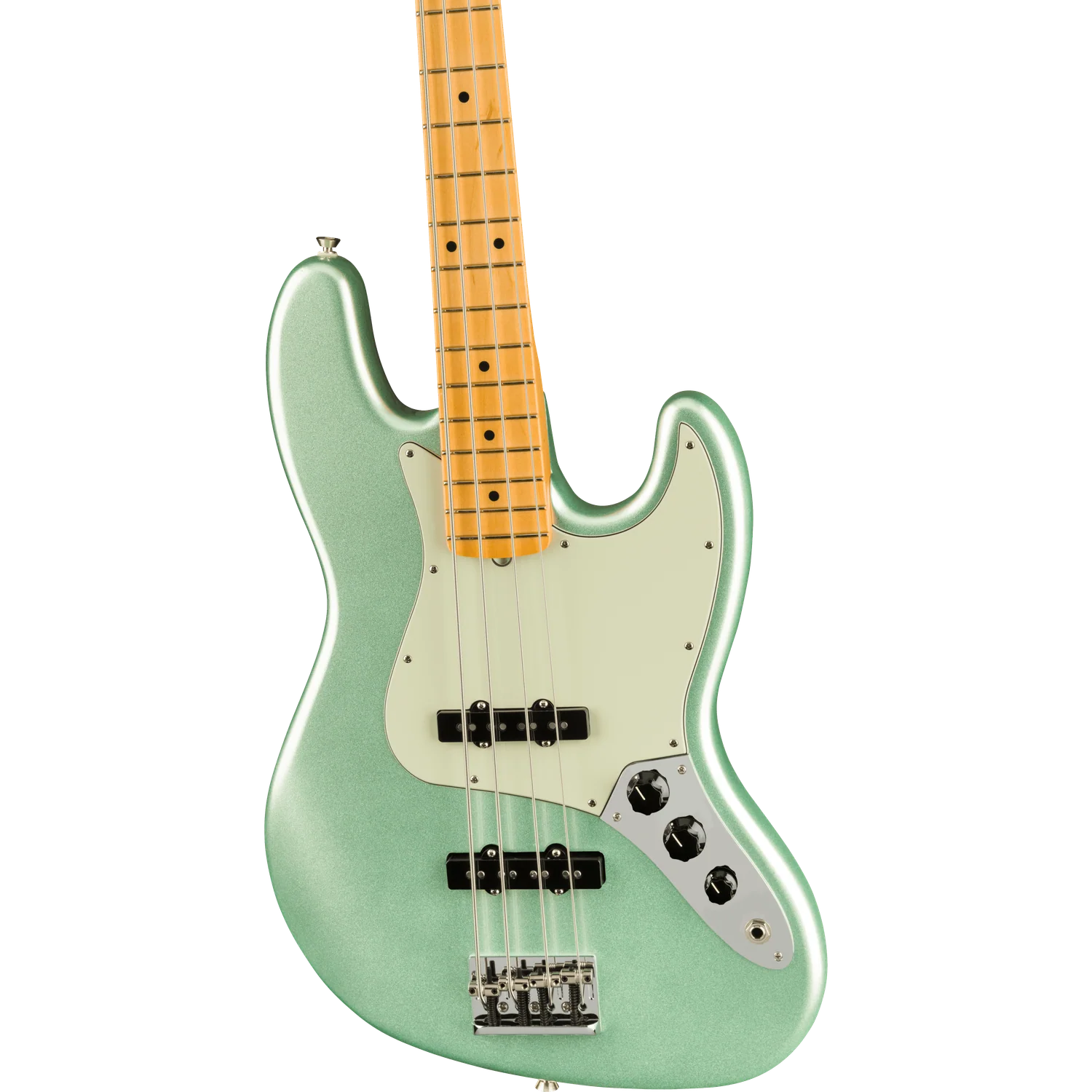 Fender American Professional II Jazz 4-Strings Bass Guitar - Mystic Surf Green - Image 5