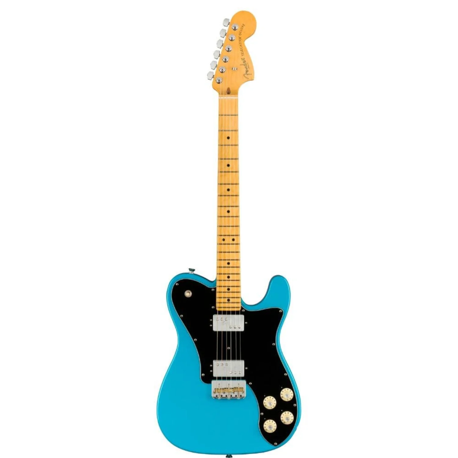 Fender American Professional II Telecaster Deluxe 6 String Electric Guitar - Miami Blue