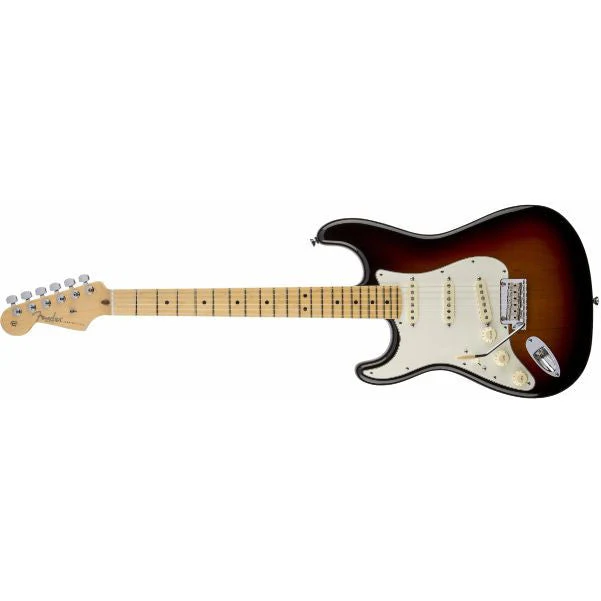 Fender American Standard Stratocaster Electric Guitar Left-Handed, Maple Fingerboard, 3-Color Sunburst