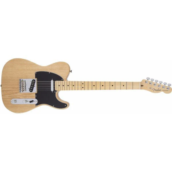 Fender American Standard Telecaster Electric Guitar, Maple Fingerboard, Natural (Ash)