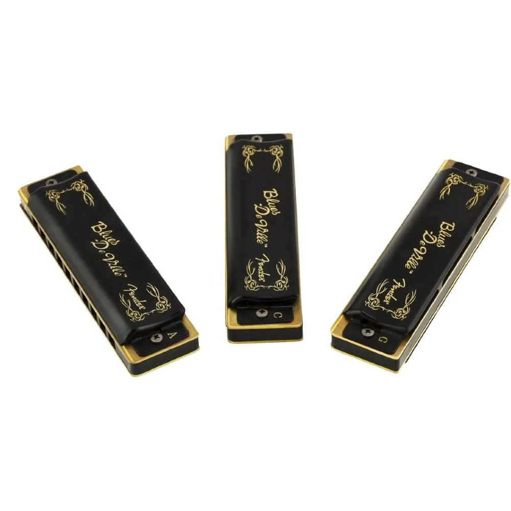 Fender Blues Deville Harmonicas- 3 Pack with Case - Image 3