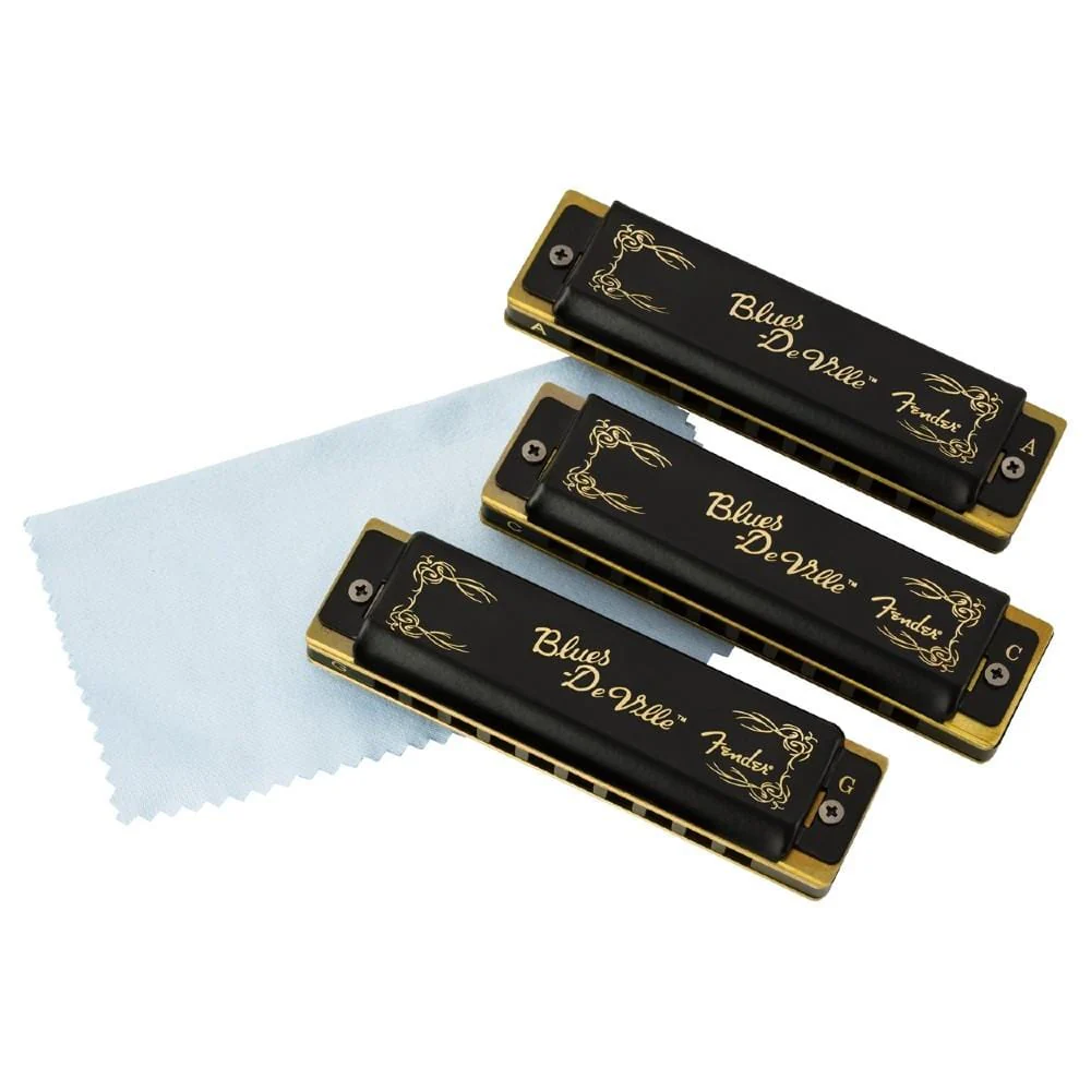 Fender Blues Deville Harmonicas- 3 Pack with Case - Image 4
