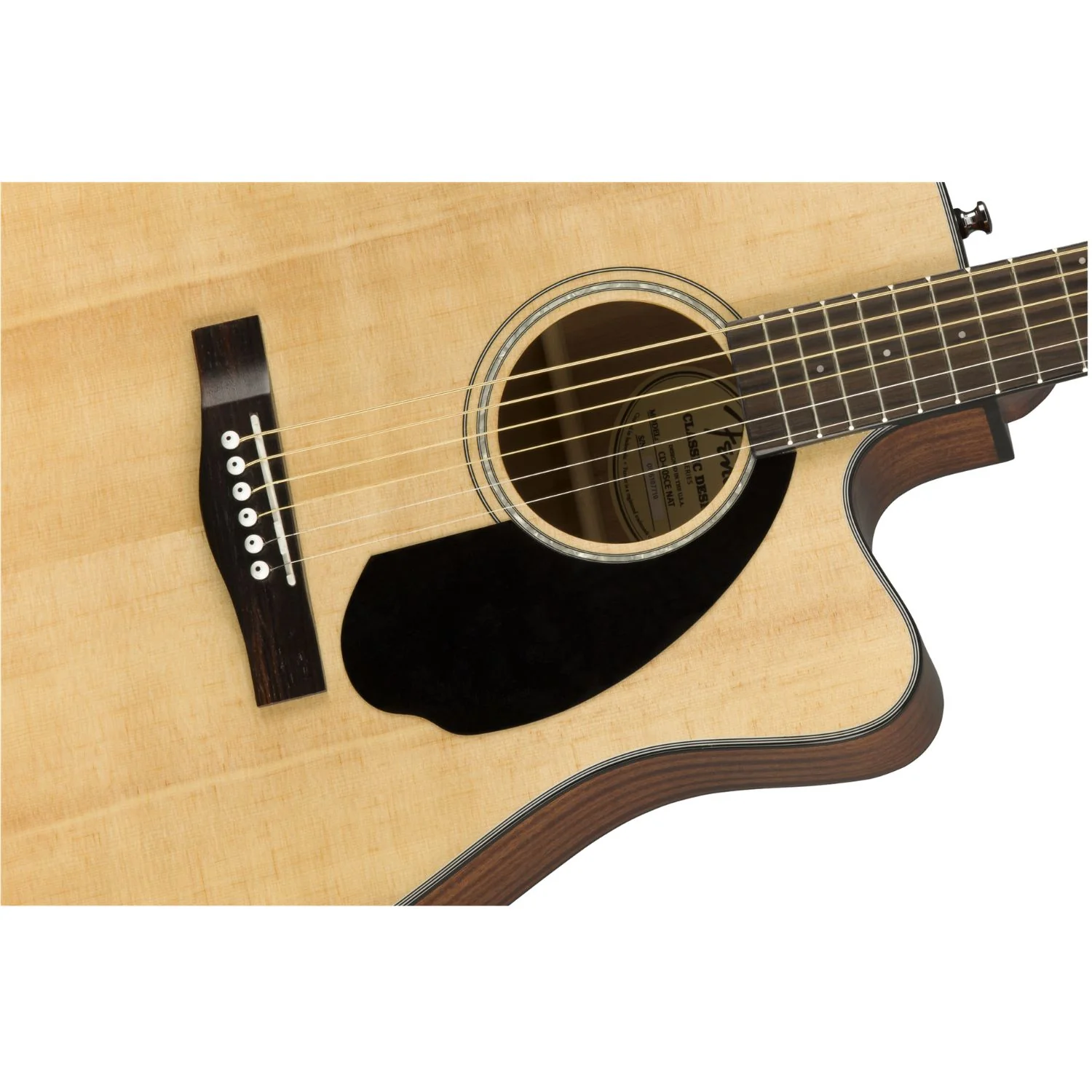 Fender CD-60SCE Dreadnought Electro-Acoustic Guitar - Image 4