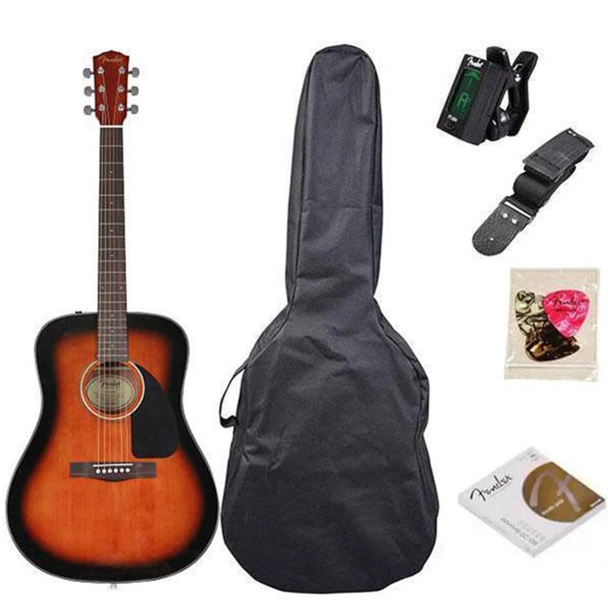 Fender CD60 Dreadnought Acoustic Guitar Pack - Image 7