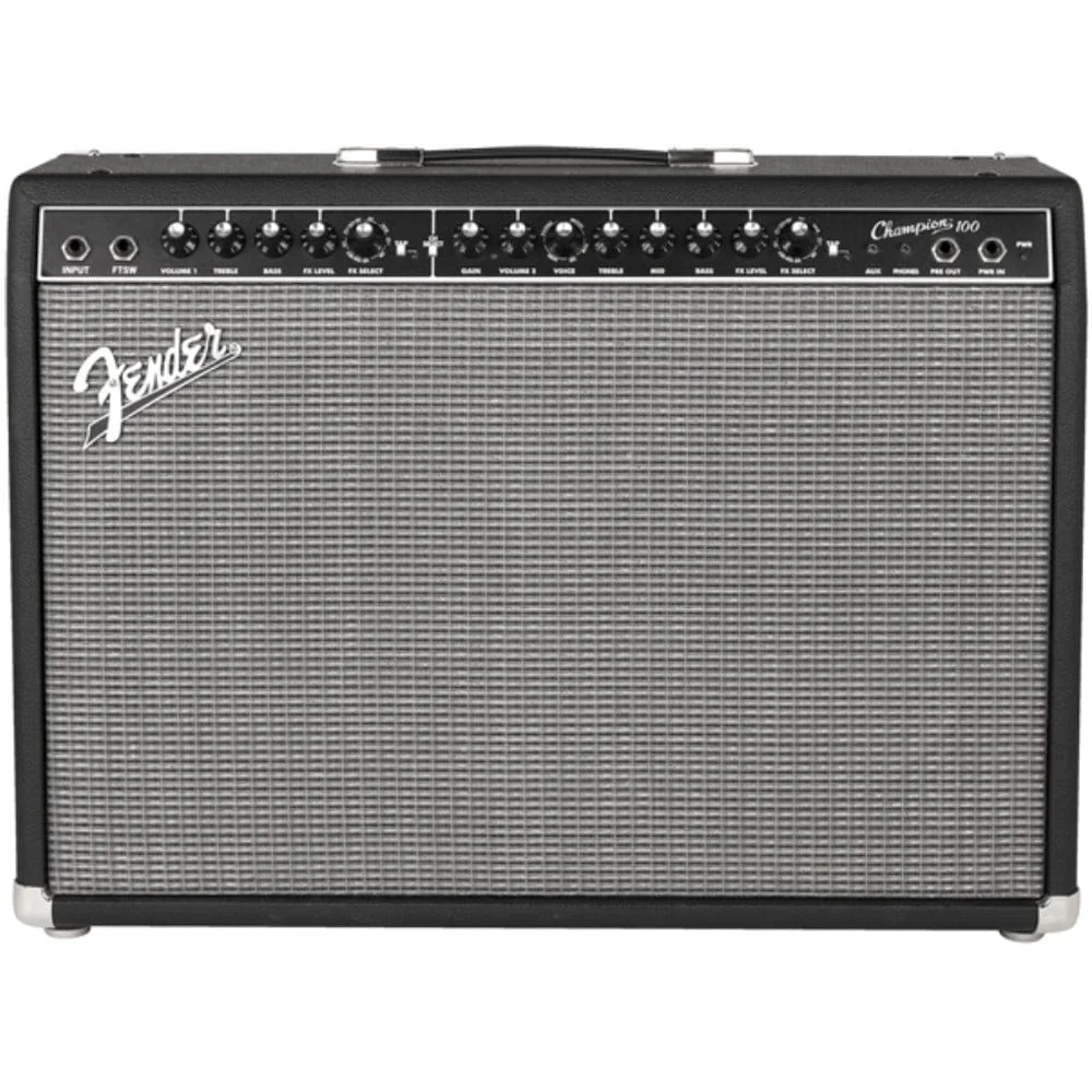 Fender Champion 100 Watts Guitar Combo Amplifier with Cable, Polishing Cloth & E-Book - Image 2