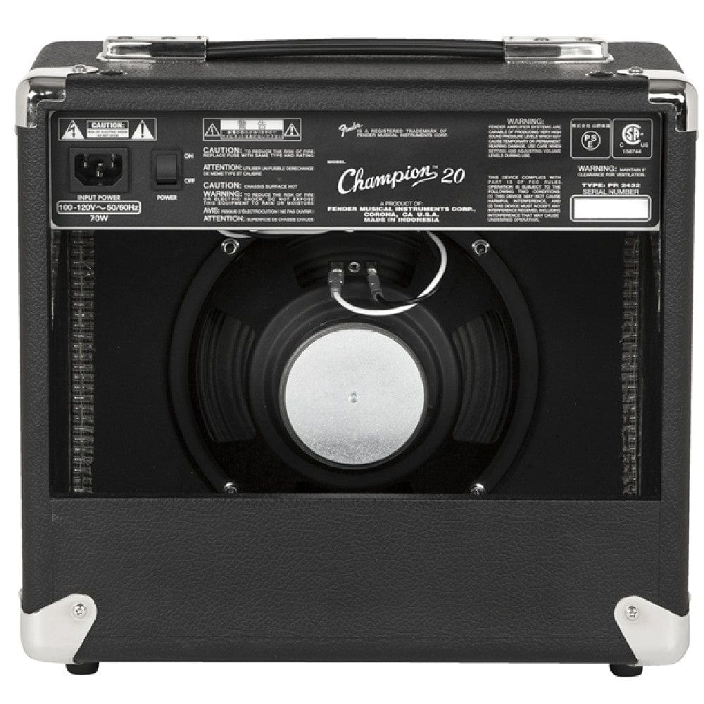 Fender Champion 20 Watts Combo Guitar Amplifier with Cable, Polishing Cloth & E-Book - Image 5