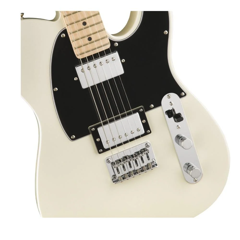 Fender Contemporary Telecaster HH 6 String Electric Guitar - Pearl White - Image 3