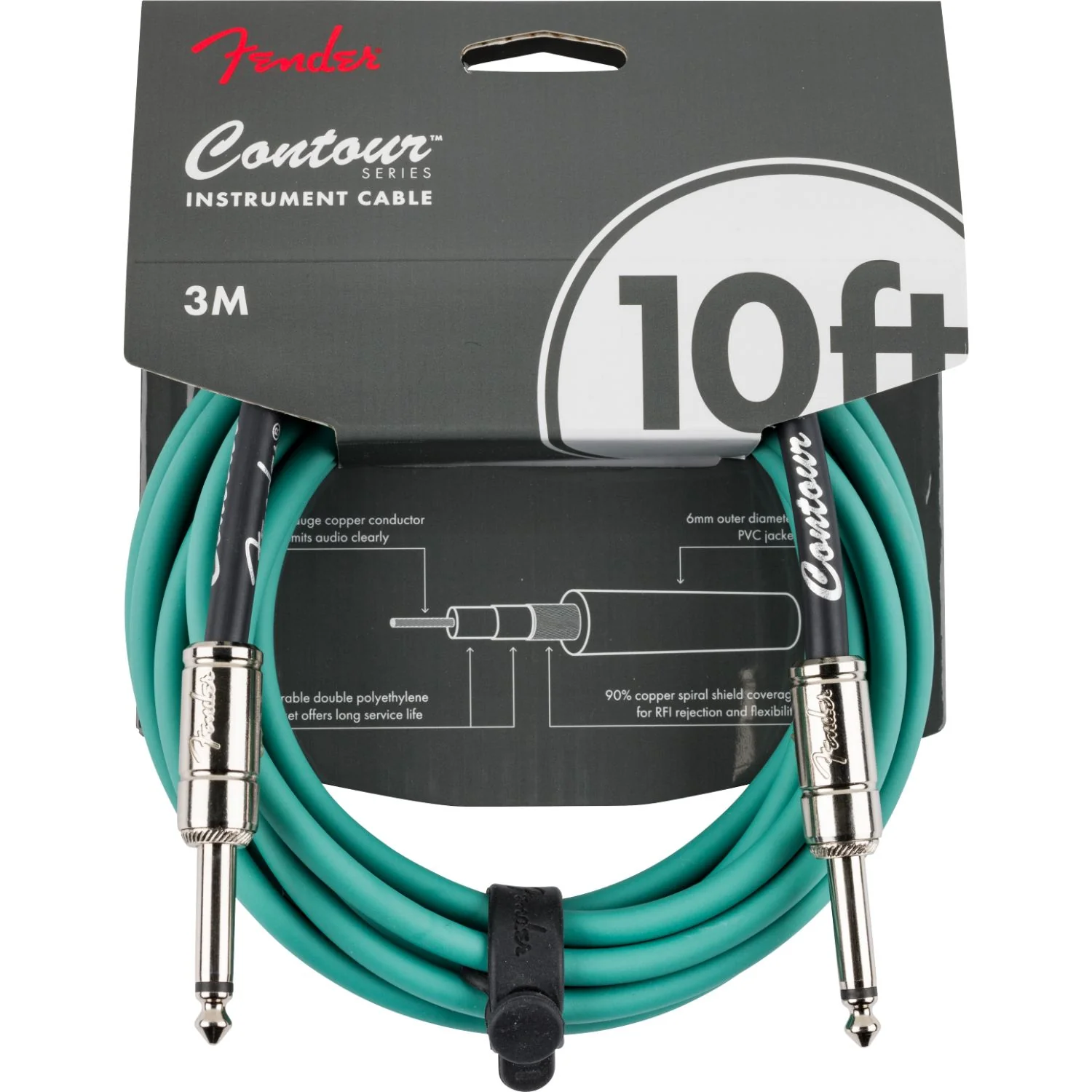 Fender Contour 10' Instrument Cable - Image 7