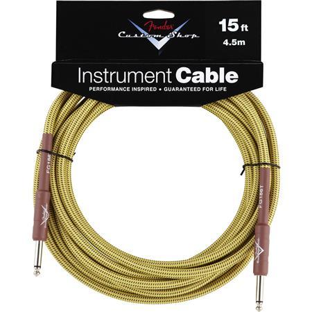 Fender Custom Shop Performance Series Cable, 15' - Tweed Instrument Cable