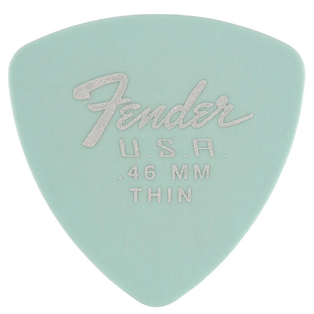 Fender Dura Tone Delrin Guitar Pick 346 Shape- Thin- Pack of 12- Daphne Blue