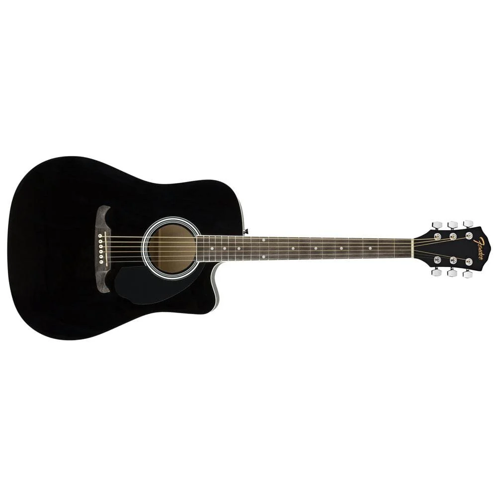 Fender FA-125CE Dreadnought Electro Acoustic Guitar Bundle With Gigbag, Cable, Picks, Strap and Polishing Cloth - Image 4