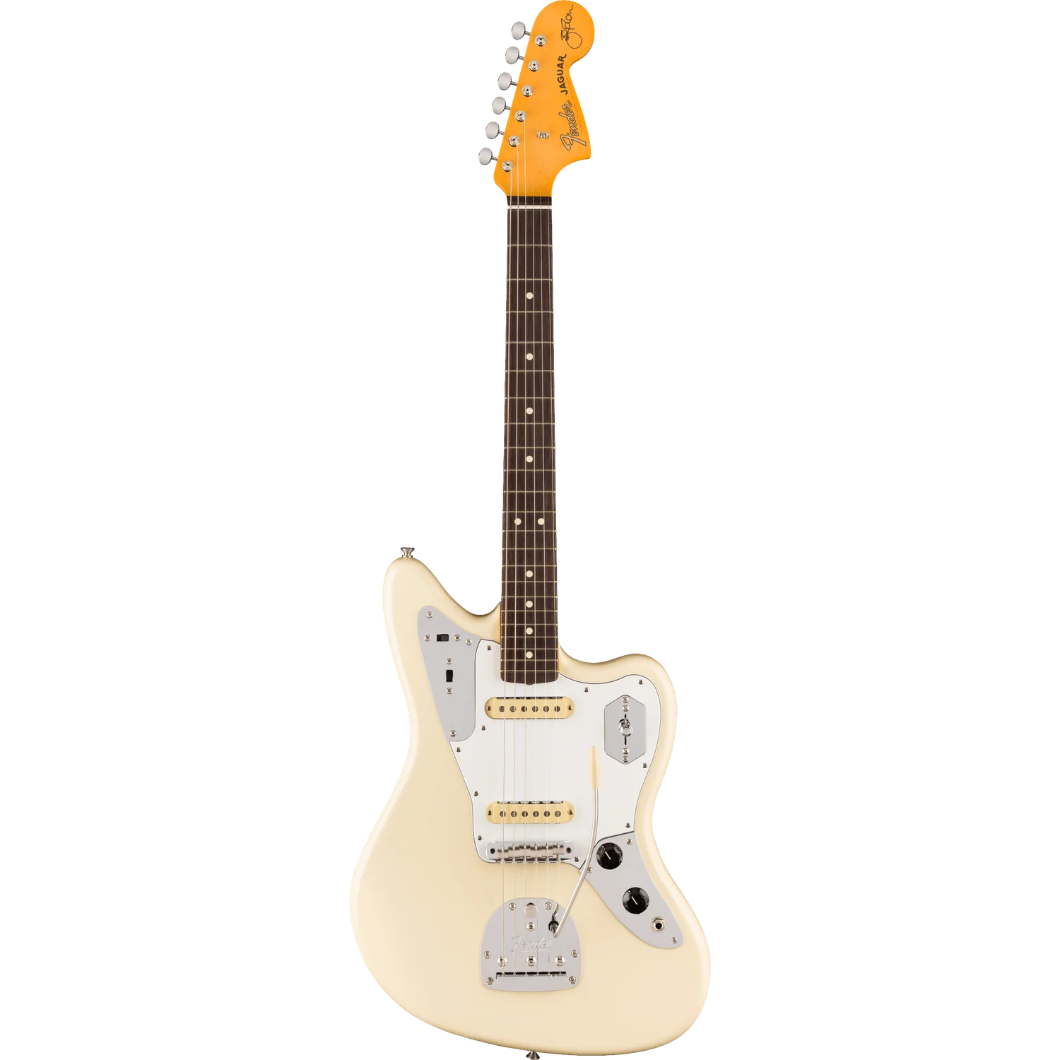 Fender Johnny Marr Jaguar Electric Guitar, Rosewood Fingerboard, Olympic White