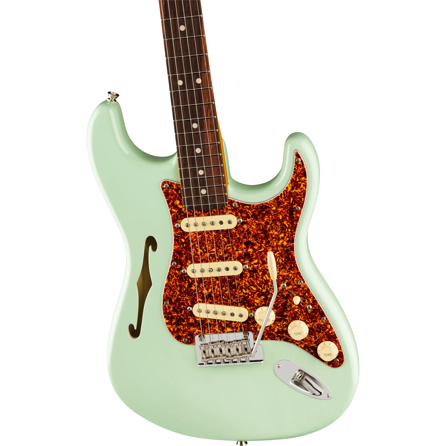 Fender Limited Edition American Professional II Stratocaster Thinline 6 String Electric Guitar - Image 3