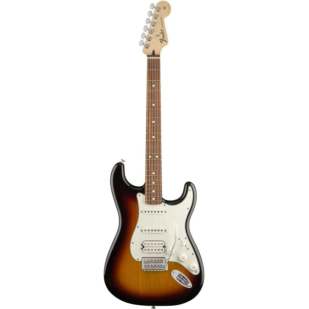 Fender Mexican Standard Stratocaster HSS Electric Guitar - Pau Ferro Fretboard - Brown Sunburst