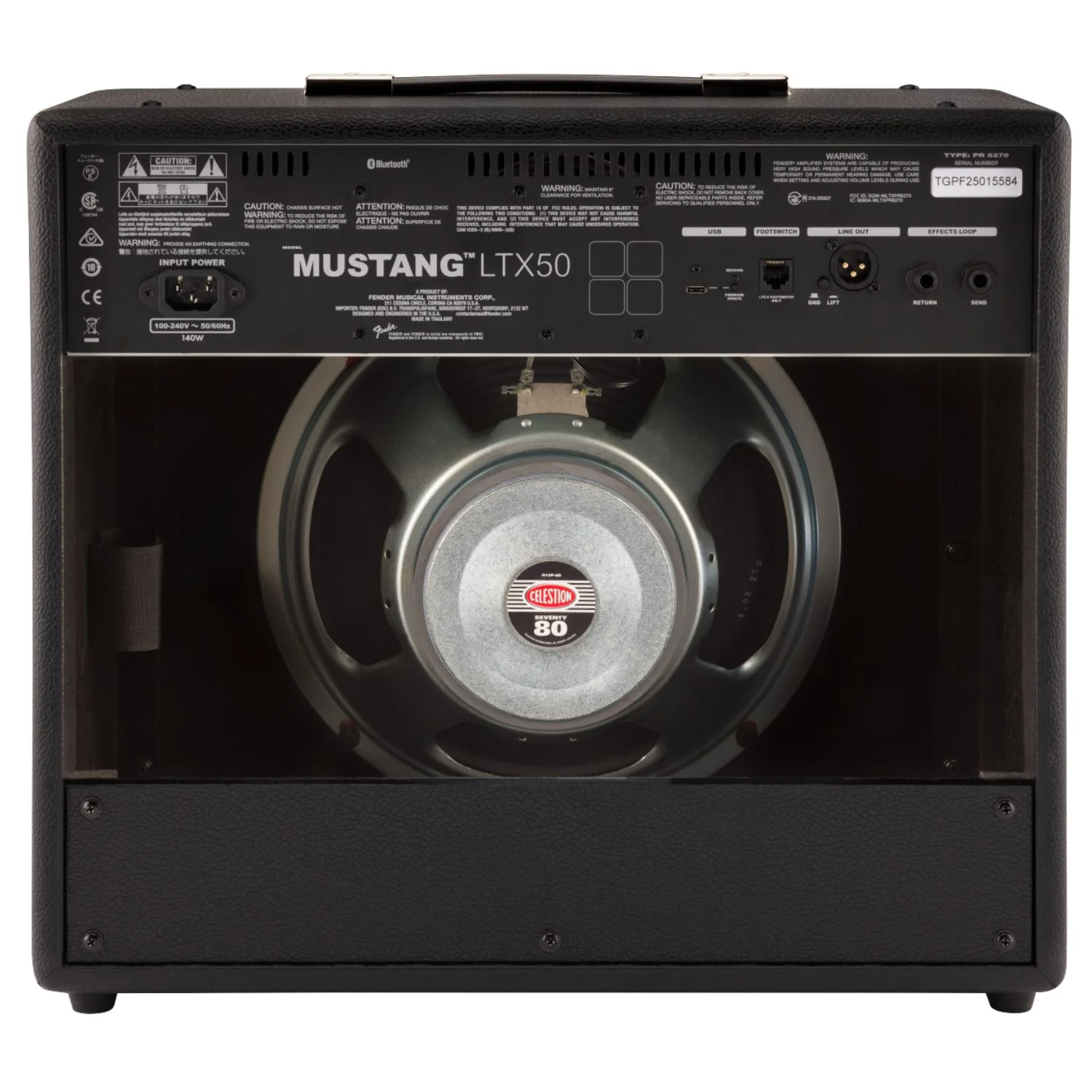 Fender Mustang LTX50 UK Combo Guitar Amplifier - Image 4