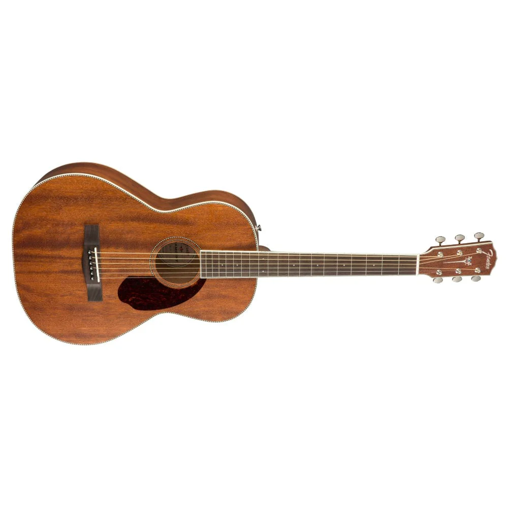 Fender PM-2 Parlor NE All Mahogany Acoustic Guitar with Case - Image 3
