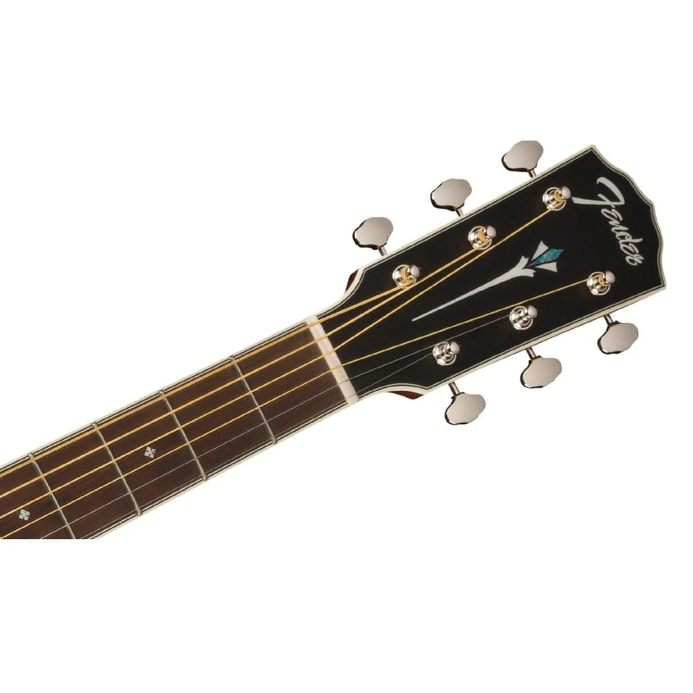 Fender PO 220E Orchestra Acoustic Guitar with Case - Image 7