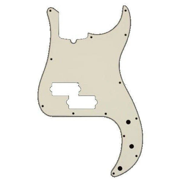 Fender Precision Bass Pickguard, 13 Hole, Truss Rod Notch, 3-Ply Parchment