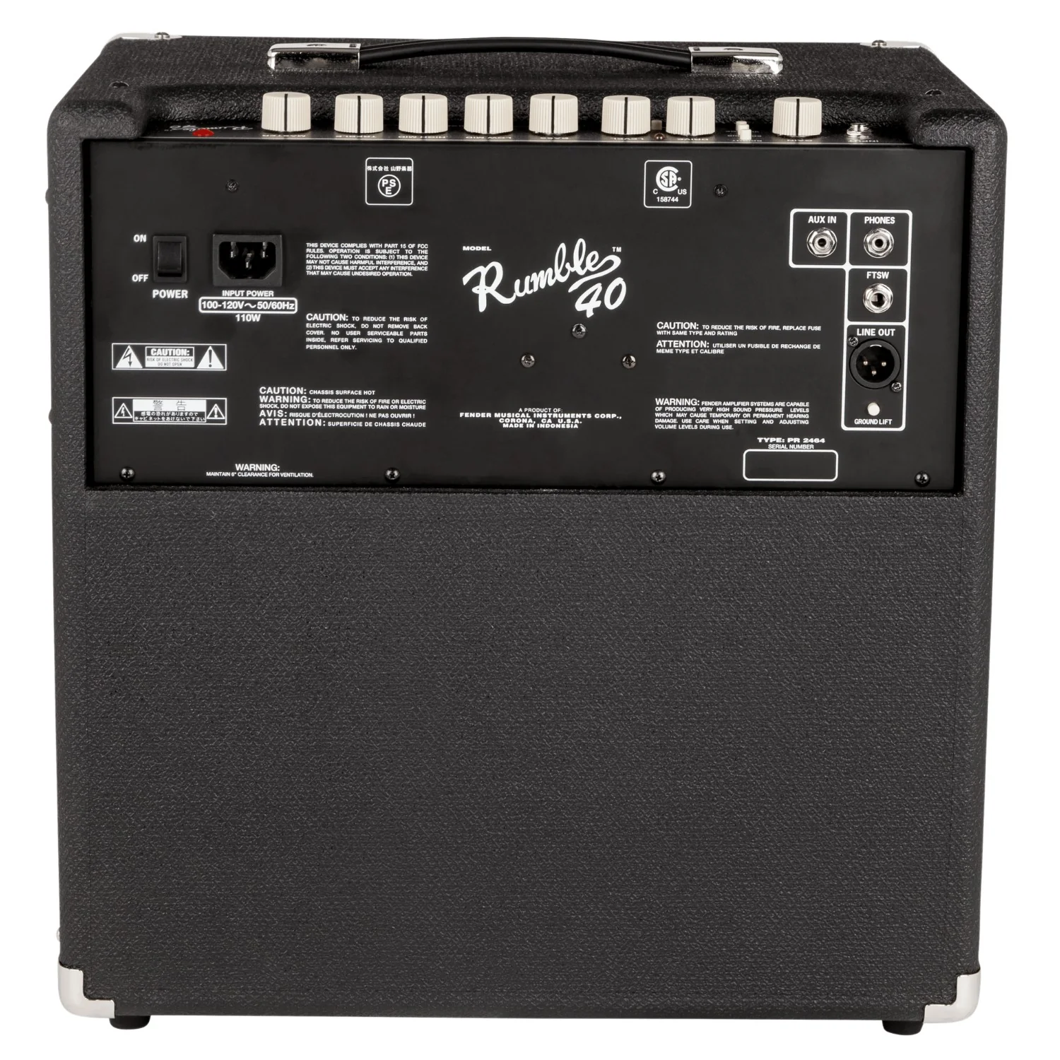 Fender Rumble 40 Watts Bass Combo Amplifier - Image 6