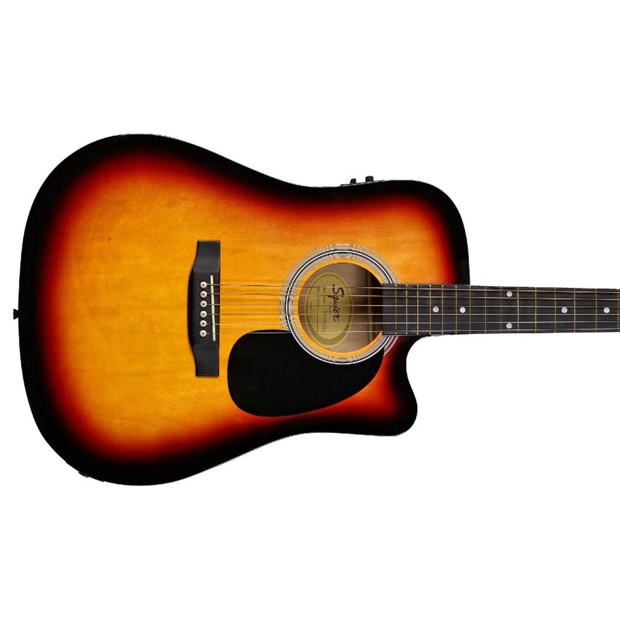 Fender Squier SA-105CE Electro - Acoustic Guitar Bundle with Guitar Amplifier - Image 3