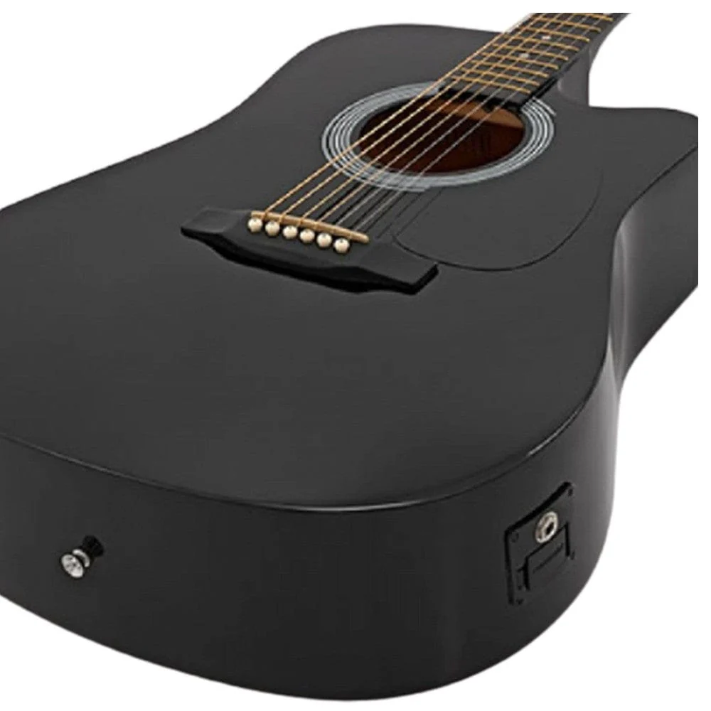 Fender Squier SA-105CE Electro - Acoustic Guitar Bundle with Guitar Amplifier - Image 8