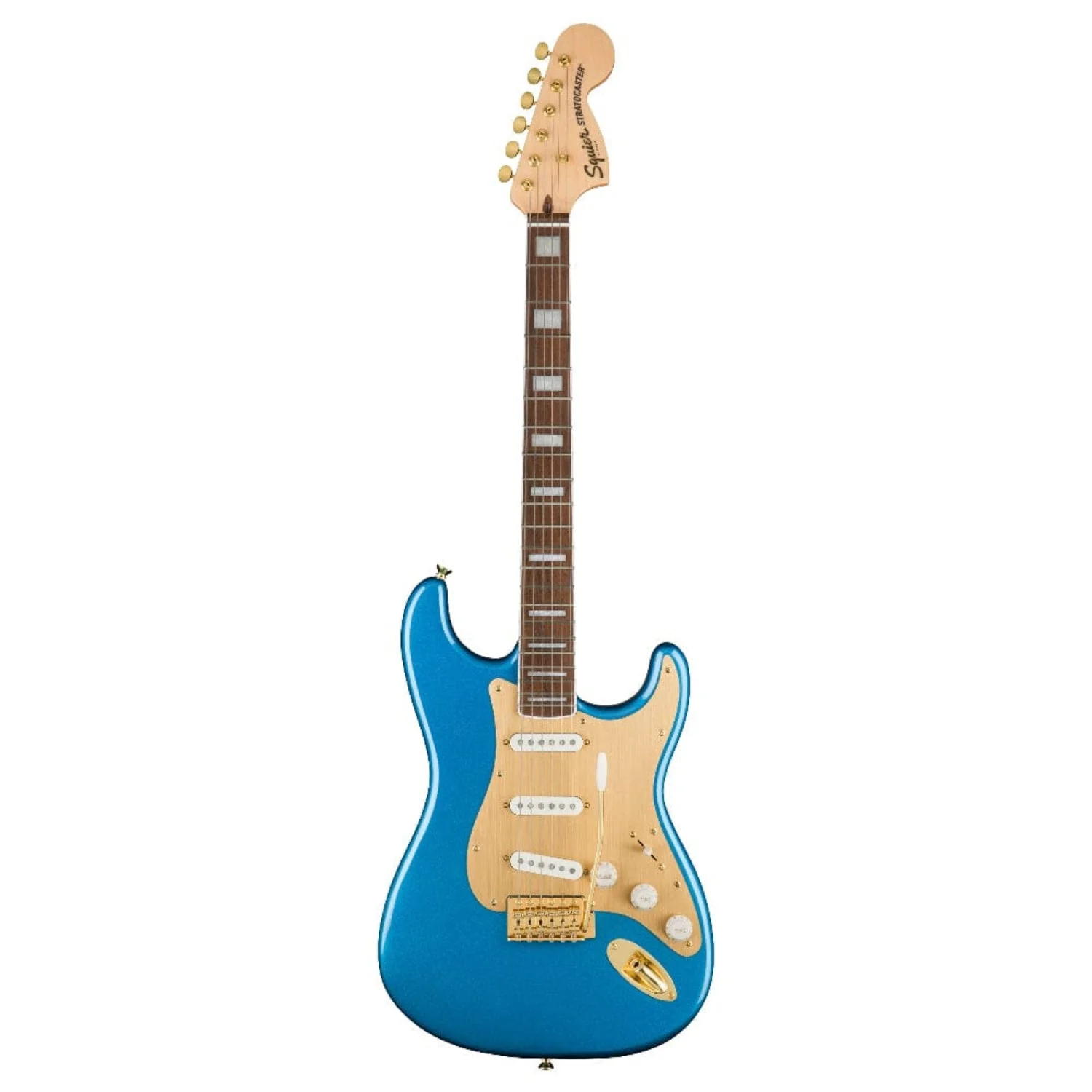 Fender Squier 40th Anniversary Stratocaster Gold Edition Electric Guitar - Image 26