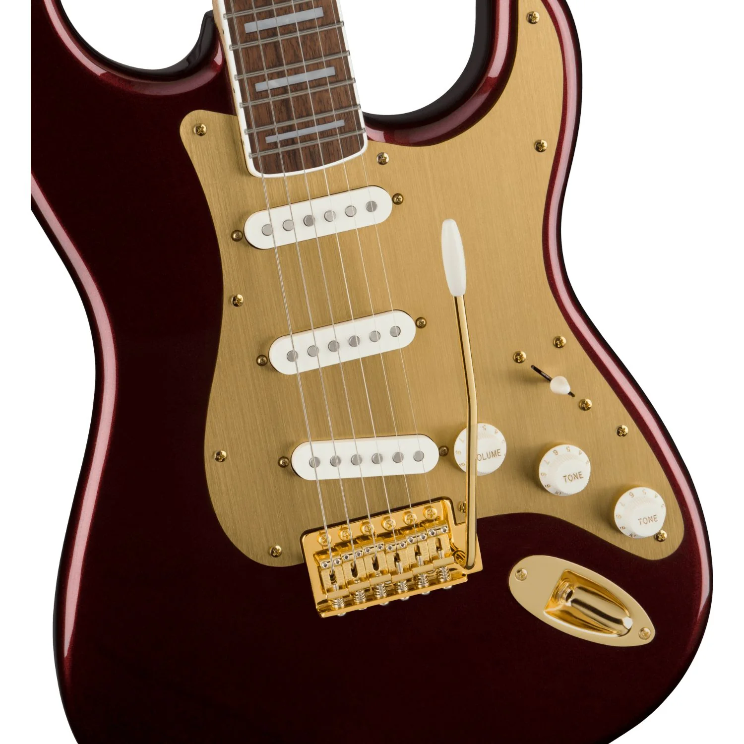 Fender Squier 40th Anniversary Stratocaster Gold Edition Electric Guitar - Image 32