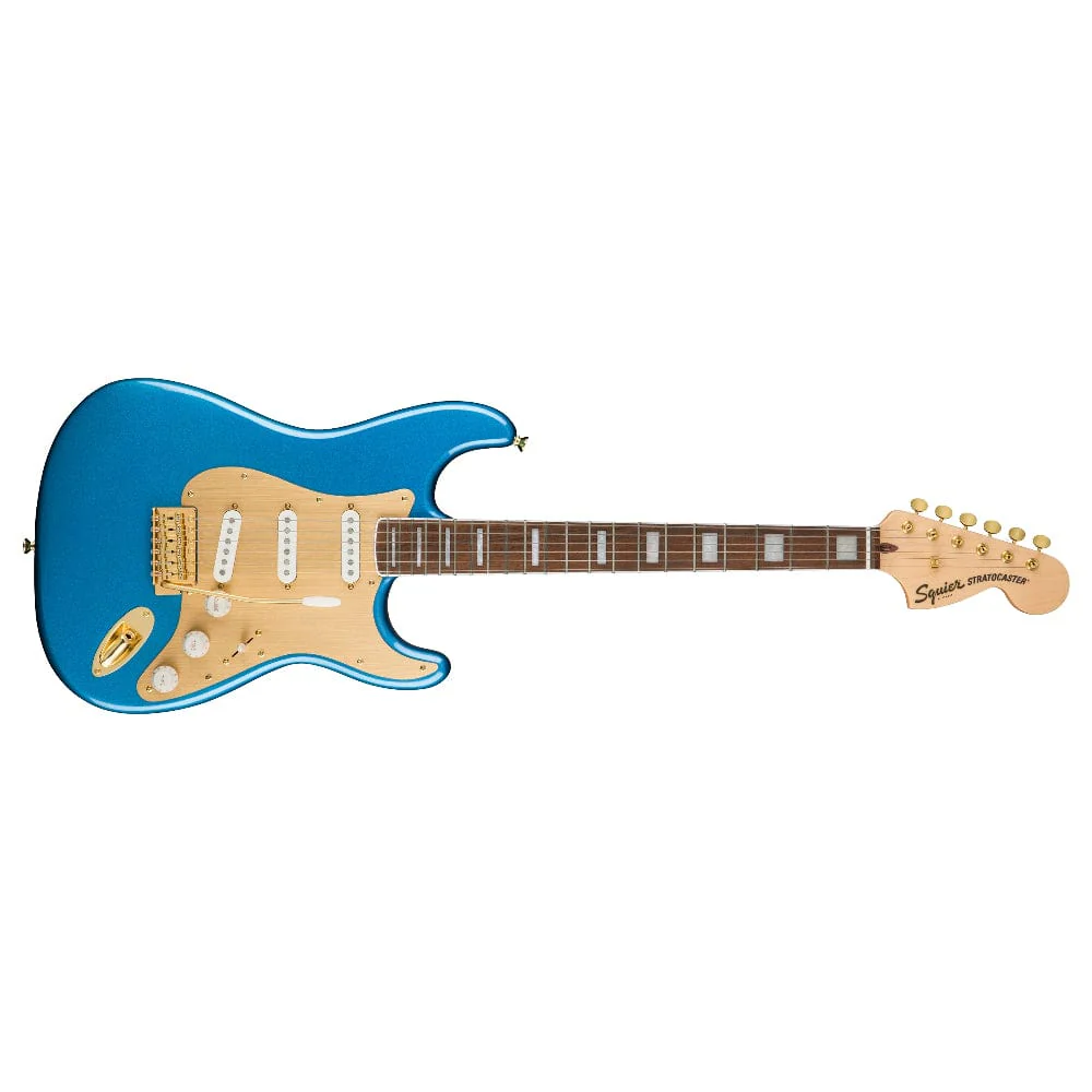 Fender Squier 40th Anniversary Stratocaster Gold Edition Electric Guitar - Image 8