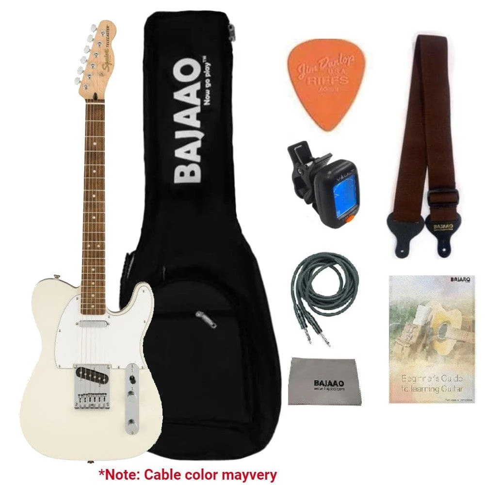 Fender Squier Affinity Series Telecaster Electric Guitar with Gigbag, Tuner, Strap, Picks, Polishing Cloth, Cable & E-Book - Image 4
