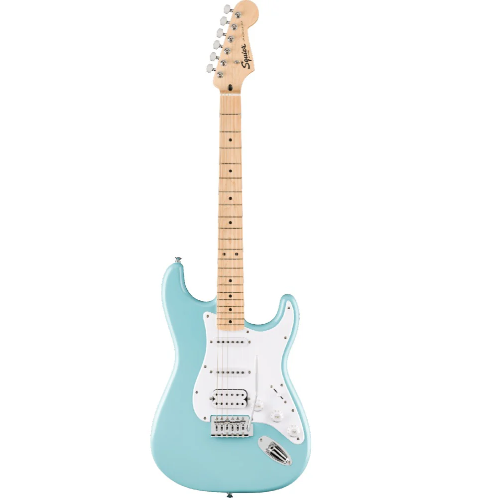 Fender Squier Sonic Stratocaster Electric Guitar with Bag,Polishing Cloth, Strap, Tuner, Pick and Ebook - Image 64