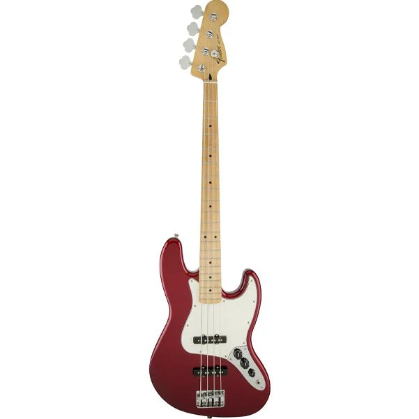 Fender Standard Jazz Bass Guitar Maple Fingerboard - Candy Apple Red