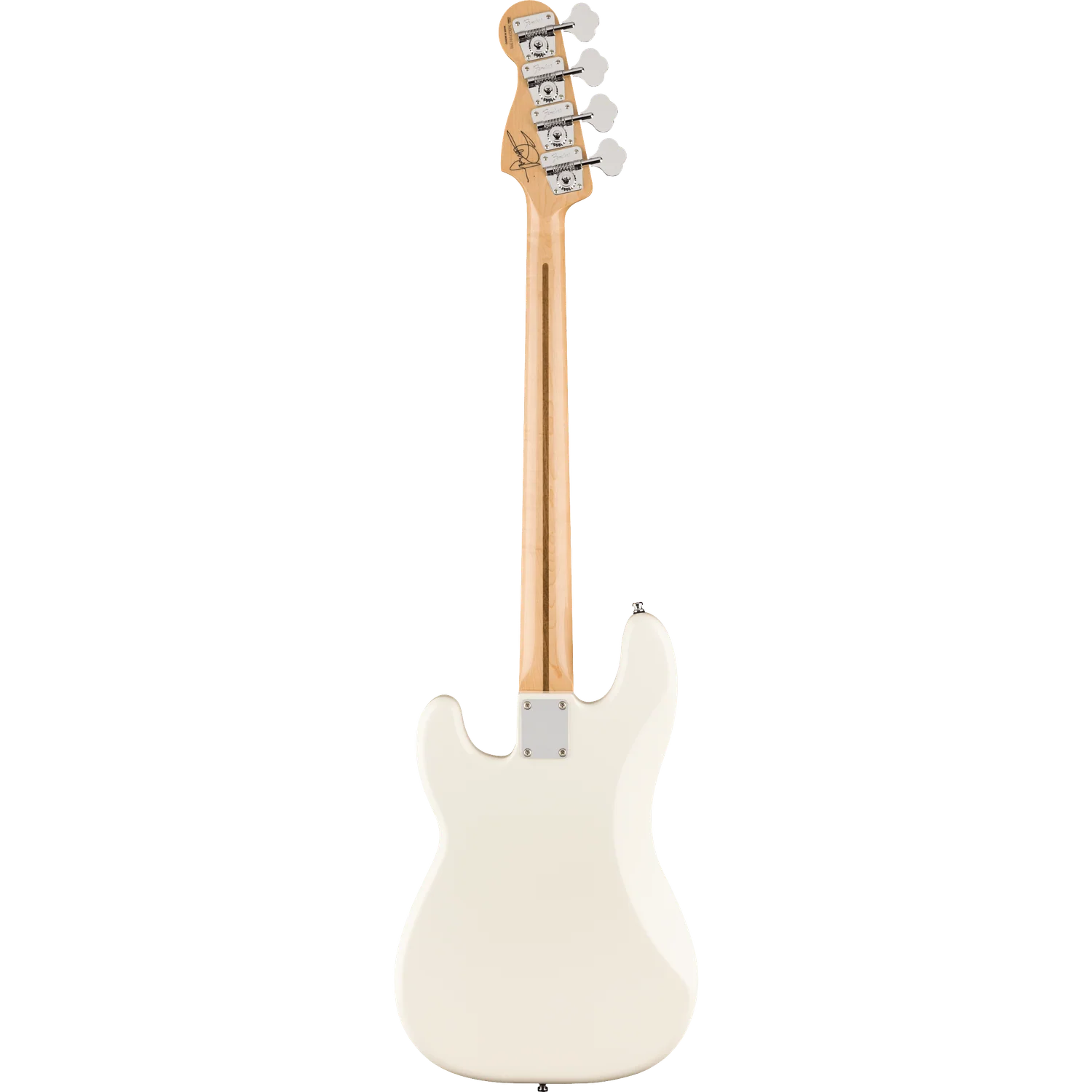 Fender Steve Harris Precision Bass 4 String Bass Guitar - Olympic White with Westham United FC Logo - Image 6